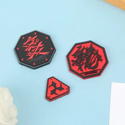 Excellent Silicone Soft PVC Custom Logo 3D Hook and Loop Iron on Backing Embroidery Rubber Patch for Clothes Garment Jeans Hats