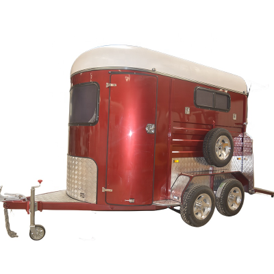 Customized color horse box trailer for horse events