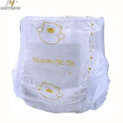 Disposable Cotton Printed Baby Diapers NB.S.M.L.XL Soft Breathable 3D Leak Prevention Channel Comfortable Pant Stock Lot