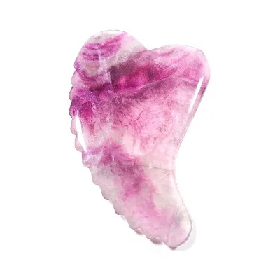 HZ Hot Sell New Fashion Facial Massage Tool Natural Fluorite Face Guasha Massager Eye Massager