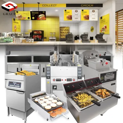 Restaurant Equipment One-Stop Design Used Fast Food Equipment Solution for Fast Food Shop