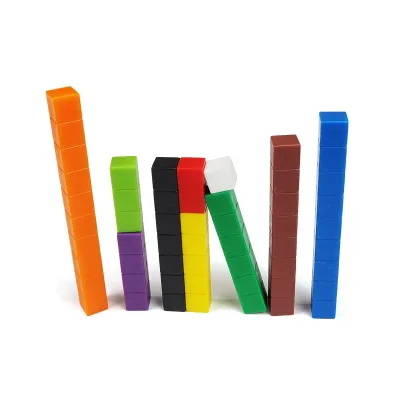 Plastic Cuisenaire Rods 1-10CM Montessori Math Rods Math Learning Plastic Counting Rods
