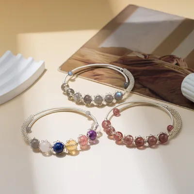 7 Chakra Bracelet for Women Girls Healing Crystal Stone Bead Adjustable Yoga Meditation Crystal Beaded Bracelet Jewelry