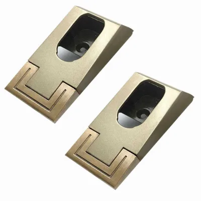 Champagne Colored Clothes Hanger Flange Seat Wardrobe Hardware Accessories Clothes Holder