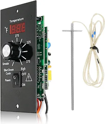 Digital Thermometer Pro Controller,Digital Thermostat Kit Grill Replacement Parts for Traeger Pellet Wood Pellet Grills