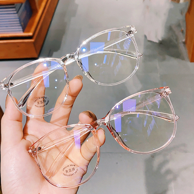 Fashion Custom Logo Cheap Optical Eyeglasses Ladies Large Frame Spectacles Women Oversize Round Frames Optical Glasses