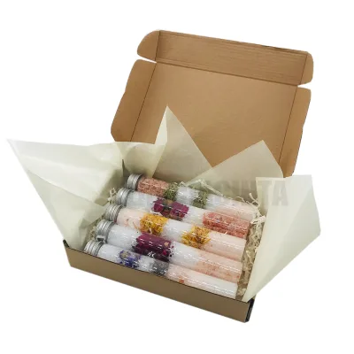 100% Pure Natural Bath Salt Pastel Color Spa Bath Natural Relaxing Therapeutic Crystal Bath Salts in Tube