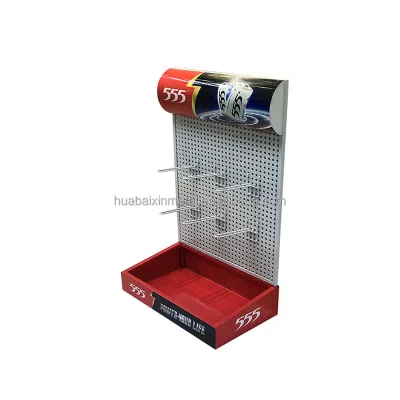 Customizable Desktop Cash Register Display Rack Small Moveable Counter Shelf Medicine Health Sample Papers Battery Operated