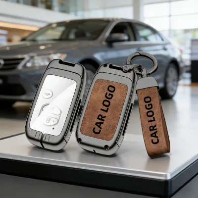 High Quality Wholesale Zinc Alloy Car Key Cover Factory Direct Sale Car Key Protective Cover for Toyota Crown Reiz Prado