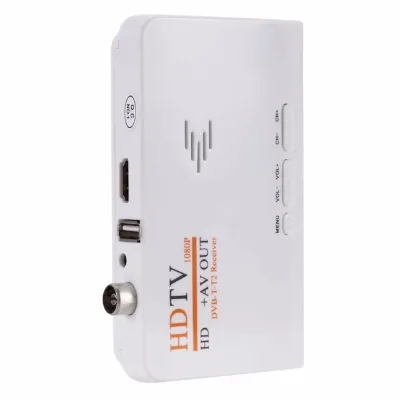 1080p HD-MI + AV Out Digital Terrestrial Receiver for TV HD Box DVB-T2 Protocol With UK EU US Plug Types 12-Month Warranty