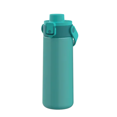 Eco-Friendly Stainless Steel Leak-Proof BPA Free Minimalist 450ml Travel Water Bottle Handgrip Boiling Water Safe 12-24 Hours