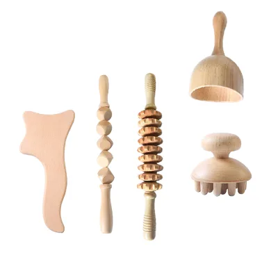 Hot Selling Wood Therapy Tools Gua Sha Stick Wood Therapy Massage Tools for Full Body
