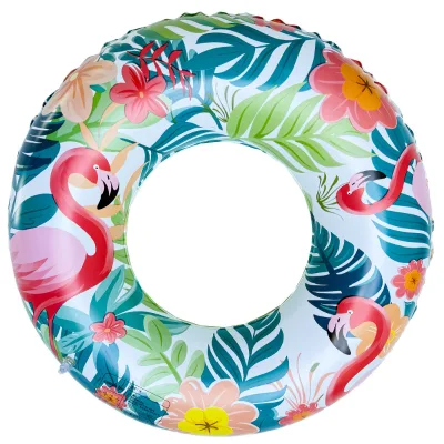Thickened Environmentally Friendly Flamingo-Shaped Inflatable Swimming Ring for Children Men Women-PVC Floating