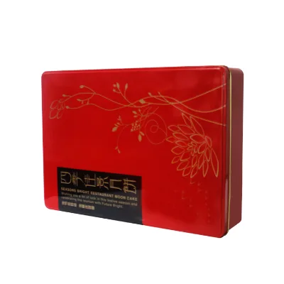 Factory wholesale Elegant Rectangular Tin Box 280*200*65mm Low MOQ Food Grade metal tin packaging Cookies biscuit tin box