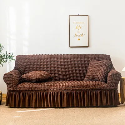 New High-quality Sofa Cover Recliner Cover Seersucker Living Room Sofa Cover
