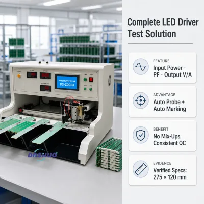 High Strength Aluminum LED Driver Testing Equipment DOB for Machine for LED Bulb Assembly