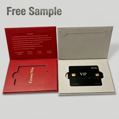 Rigid Cardboard Gift Card Box With Gold Foil Logo and Magnetic Closure for Business Appreciation Credit Card Gift Packaging