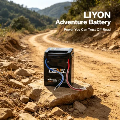 DENEL 6MF2.5L 12V New Maintenance Free Lead-acid Motorcycle Battery for Vehicles Boats Long-Term Outdoor Use Bump-Proof