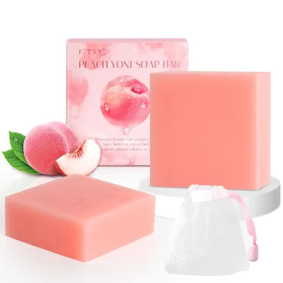 Peach Organic All Natural Ph Balanced Vainal Virginity Soap Feminine Hygiene Products Yoni Soap Bar