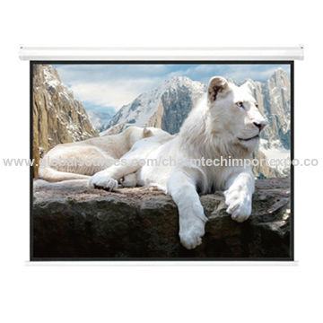 With remote convenience projector screen motorized