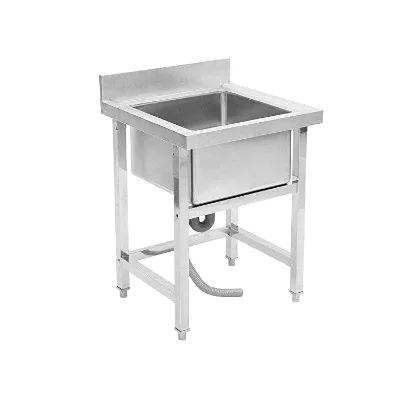 Custom Single Bowl Commercial Industrial Kitchen Sink Stainless Steel Without Faucet Modern Design for Hotels and Other Supplies