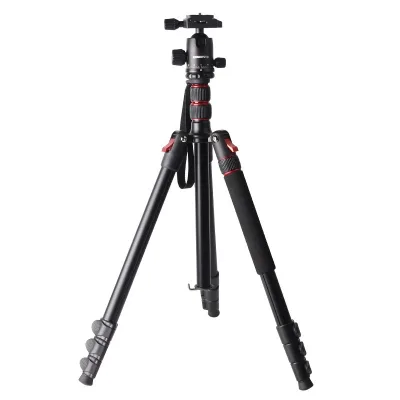 Professional Aluminum Alloy Camera Tripod with Inverted Center Column for Macro Photography