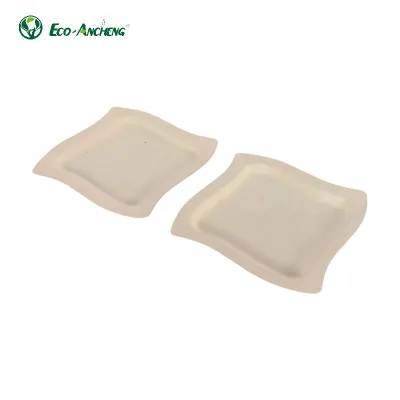 Eco Friendly Wooden Plates Disposable Irregular Shape Food Serving Plates for Restaurant Cafe Catering Events