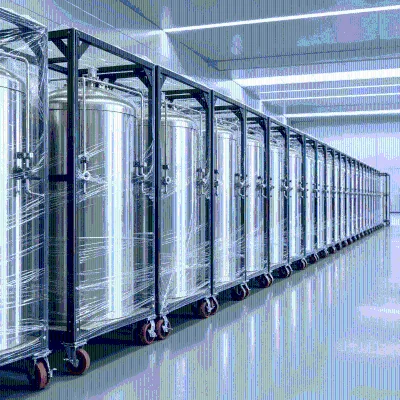 Research Grade Cold Liquid Storage Container Vertical 195L LN2 Storage Unit for Food Industry