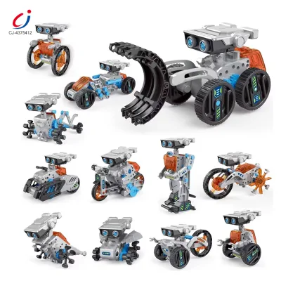 Chengji Kids Education Diy Robot Toy Blocks Electric 12in1 Robot Assemble and Programing for Learning for Children