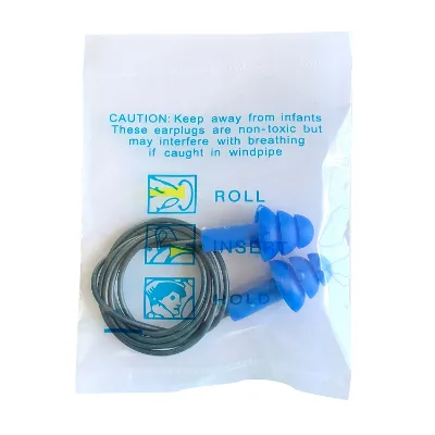 Reusable Corded Earplugs with Metal Ear Protector Pharmaceutical Grade Noise Reduction Hearing Protection