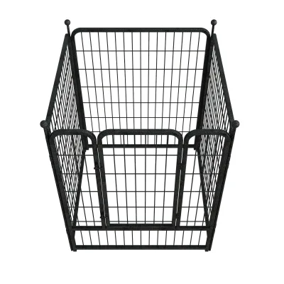 Modern Style DIY Transparent Foldable Iron Pet Fence Cage for Large Outdoor Dogs and Animals