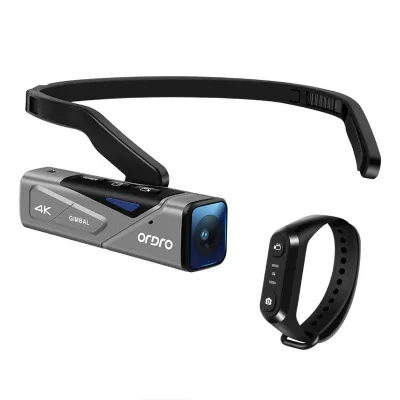 Remote Control 4K Camcorder EP7 Wifi Camcorder Compact Professional Head-wearable Video Camera