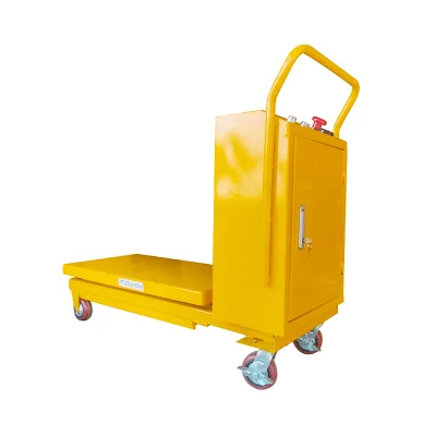 Hydraulic Scissor Lifter 1m-1000kg Warehouse Electric Mobile Table Cargo Lift Table for Retail & Hotels New Condition