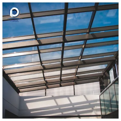 Modern Glass Skylight with Aluminum Frame for Villa Hotel and Office Building Construction
