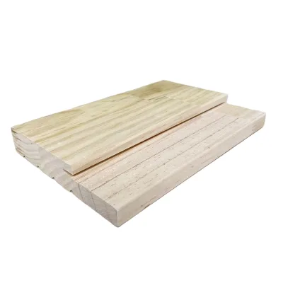 Environmental Friendly Plain Plate Wooden Jambs in Pine Material Wood Door Frame