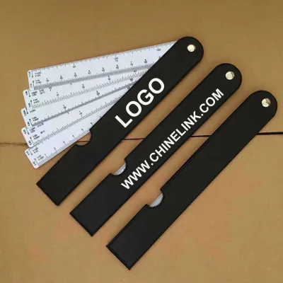 Promotional Gift Folding PVC Rulers Advertising Drawing Tool 5 Proportional Ruler Scale