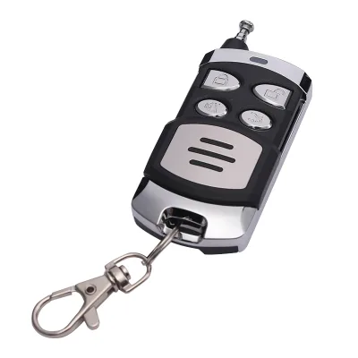 4 Button Universal RF Remote Control Switch Metal and Plastic 315/433 MHz Fixed Code for Garage Door Remote