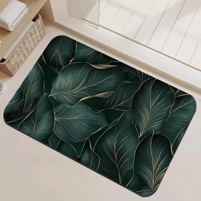 Foldable Bath Mat Diatomaceous Earth Mat Anti Slip Quick Drying Area Carpet Bathroom Mat