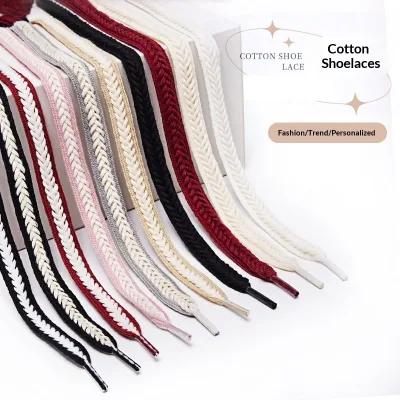 Beige Wheat Ear Polyester Shoelaces 1.8m for High/Low Top White Shoes Casual Sneakers Twisted Braided Flat