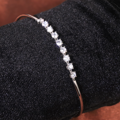 SU216 Abiding Exquisite Fine Jewelry 9K 10K 14K 18K Real Gold Lab Grown Diamond 3MM Natural Diamond Women Bracelet