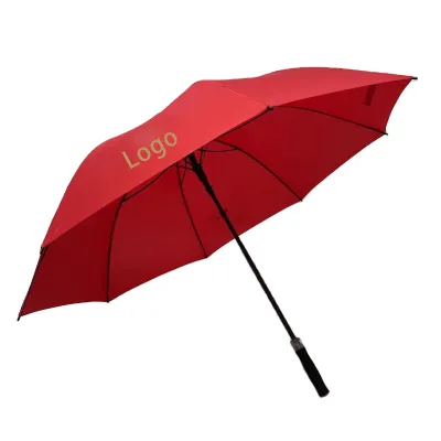 Custom Logo Printing Straight Golf Umbrella Promotional Long Umbrella Dress OEM Material Origin Type GUA Place Polyester