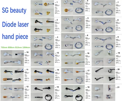 SH OEM ODM High Quality Model Hand Piece Handle 808nm Diode Laser Spare Parts 1064nm 808nm 755nm 300-2000w