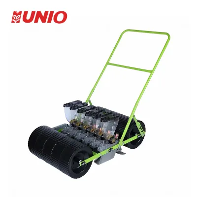 Hot Sale New Six-Row Gear Vegetable Seeder Hand Push Small Seeds Plant Seeder Machine Adjustable Row Spacing Farm Use High