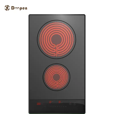 2-Heating Elements Built-In Electric Radiant Hob for Kitchen