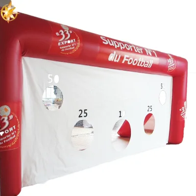 Waterhan Custom Football Outdoor Inflatable PVC Round Christmas Match Goal Frame 90CM