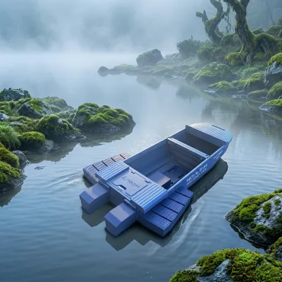 Folding Vessel PE Modular Lightweight Car Top Transport Thickened Reinforced Eco Recyclable Large Capacity for Emergency Salvage