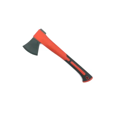 Tef Lon Coated Steel Forged Axe 800g 38cm Long Medium Size Fiberglass Hatchet Sharp Blade Camping Axe Hollow Grip for Outdoor