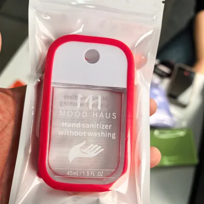Pocket 38ML Eco-Friendly Customizable Mist Sprayer Hand Sanitizer with Custom Fragrance & Logo