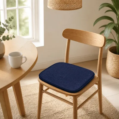 Customizable Chair Cushion Memory Foam Solid Slip Non-Skid Rubber Square Buttocks Support 2 Pack