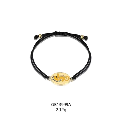 Grace Hippocampus Seahorse Rope 925 Sterling Silver Wrist Bracelets for Girls